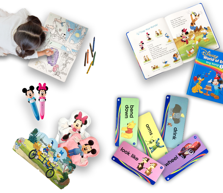 通販の公式 ディズニーの英語システム ディズニーワールドファミリー 知育玩具