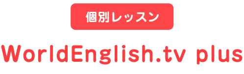 個別レッスン WorldEnglish.tv plus